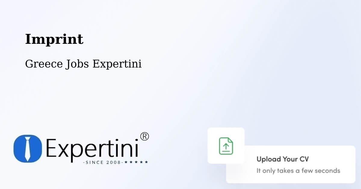 Imprint – Greece - Greece Jobs Expertini